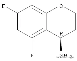 Molecular Structure of 1213103-28-6 ((R)-5,7-difluorochroman-4-amine)
